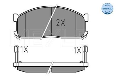 MEYLE 025 200 0215/W Číslo výrobce: MBP0001. EAN: 4040074008119.