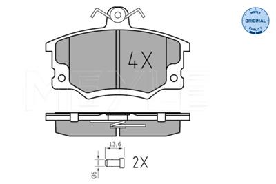 MEYLE 025 208 3317/W Číslo výrobce: MBP0038. EAN: 4040074104187.