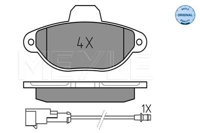 MEYLE 025 214 3617/W Číslo výrobce: MBP0129. EAN: 4040074533802.