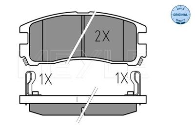 MEYLE 025 217 0615/W Číslo výrobce: MBP0186. EAN: 4040074074015.