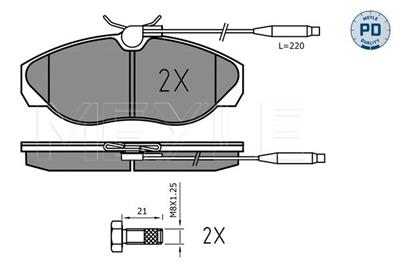MEYLE 025 217 9719/PD Číslo výrobce: MBP1664PD. EAN: 4040074181744.