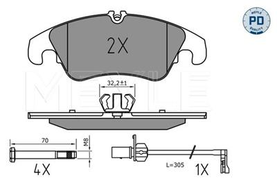 MEYLE 025 222 5219/PD Číslo výrobce: MBP1807PD. EAN: 4040074280645.