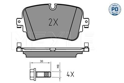 MEYLE 025 223 0717/PD Číslo výrobce: MBP1751PD. EAN: 4040074250969.