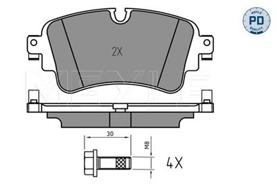 MEYLE 025 223 0817/PD Číslo výrobce: MBP1752PD. EAN: 4040074250983.