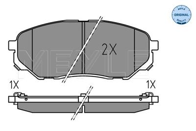 MEYLE 025 223 8017 Číslo výrobce: MBP1831. EAN: 4040074296608.