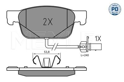 MEYLE 025 223 8317/PD Číslo výrobce: MBP1754PD. EAN: 4040074251027.