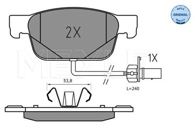 MEYLE 025 223 8317 Číslo výrobce: MBP1754. EAN: 4040074251317.