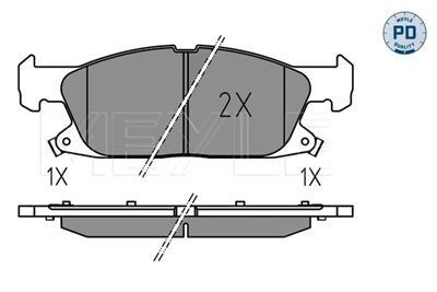 MEYLE 025 224 1219 Číslo výrobce: MBP1834. EAN: 4040074296592.