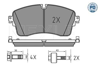 MEYLE 025 224 8517/PD Číslo výrobce: MBP1845PD. EAN: 4040074296127.