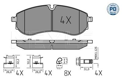 MEYLE 025 224 9220/PD Číslo výrobce: MBP1900PD. EAN: 4040074323649.
