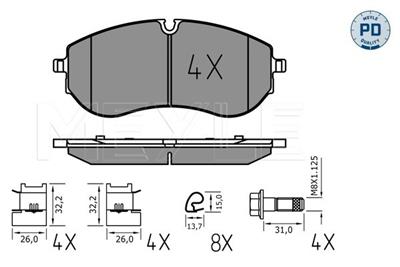 MEYLE 025 224 9320/PD Číslo výrobce: MBP1901PD. EAN: 4040074323632.