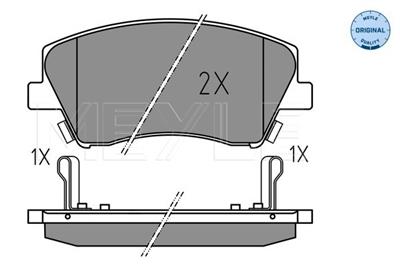 MEYLE 025 225 1817 Číslo výrobce: MBP1846. EAN: 4040074296455.