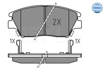 MEYLE 025 225 9018 Číslo výrobce: MBP1849. EAN: 4040074296622.