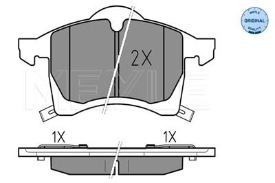 MEYLE 025 230 5719/W Číslo výrobce: MBP0249. EAN: 4040074125533.