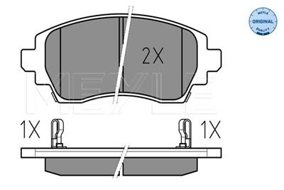 MEYLE 025 230 8818/W Číslo výrobce: MBP0258. EAN: 4040074074251.