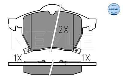 MEYLE 025 231 1619/W Číslo výrobce: MBP0265. EAN: 4040074408483.