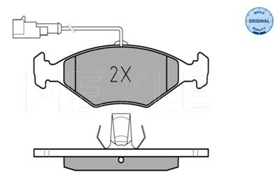 MEYLE 025 232 2018/W Číslo výrobce: MBP0289. EAN: 4040074492352.