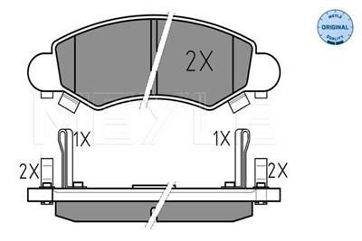 MEYLE 025 232 5316/W Číslo výrobce: MBP0302. EAN: 4040074381748.