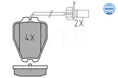 MEYLE 025 232 8017/W Číslo výrobce: MBP0310. EAN: 4040074430927.