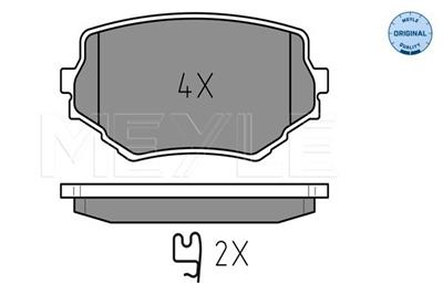 MEYLE 025 233 1414/W Číslo výrobce: MBP0320. EAN: 4040074074770.