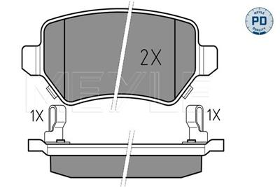 MEYLE 025 234 1715/PD Číslo výrobce: MBP0791PD. EAN: 4040074141304.