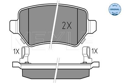 MEYLE 025 234 1715/W Číslo výrobce: MBP0341. EAN: 4040074415719.