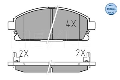 MEYLE 025 234 2016/W Číslo výrobce: MBP0343. EAN: 4040074535981.