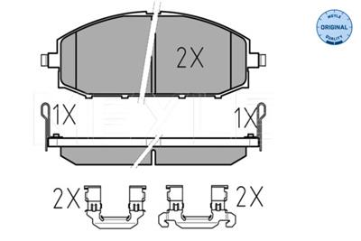 MEYLE 025 236 1118/W Číslo výrobce: MBP0404. EAN: 4040074074176.