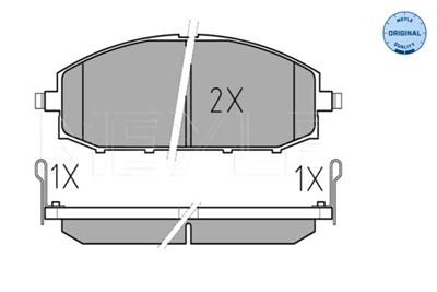MEYLE 025 236 1118/W Číslo výrobce: MBP0404. EAN: 4040074074176.