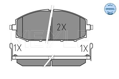 MEYLE 025 236 1118/W Číslo výrobce: MBP0404. EAN: 4040074074176.