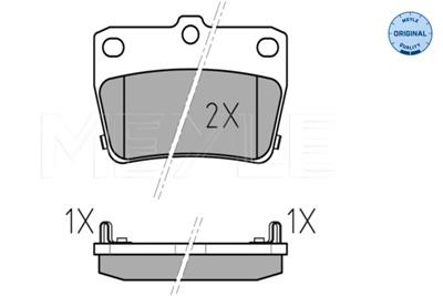 MEYLE 025 236 5614/W Číslo výrobce: MBP0411. EAN: 4040074074800.