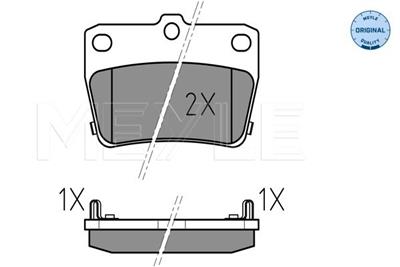 MEYLE 025 236 5614/W Číslo výrobce: MBP0411. EAN: 4040074074800.