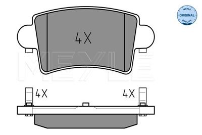 MEYLE 025 236 6916 Číslo výrobce: MBP0413. EAN: 4040074463987.
