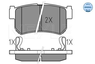 MEYLE 025 236 7315/W Číslo výrobce: MBP0414. EAN: 4040074074589.