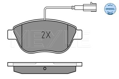 MEYLE 025 237 0918/W Číslo výrobce: MBP0425. EAN: 4040074063842.