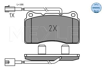 MEYLE 025 237 5716 Číslo výrobce: MBP1864. EAN: 4040074296844.
