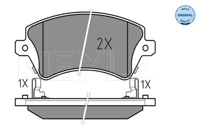 MEYLE 025 237 6617/W Číslo výrobce: MBP0445. EAN: 4040074427248.
