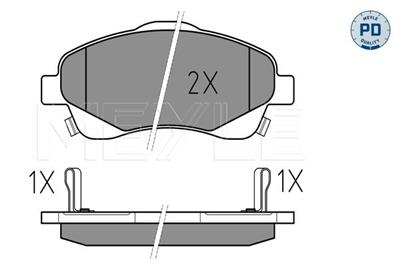 MEYLE 025 237 6819/PD Číslo výrobce: MBP1588PD. EAN: 4040074163450.