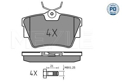MEYLE 025 239 8017/PD Číslo výrobce: MBP0491PD. EAN: 4040074137550.