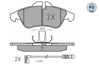 MEYLE 025 239 9020/PD Číslo výrobce: MBP0497PD. EAN: 4040074145098.