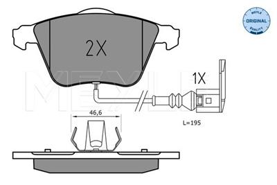 MEYLE 025 240 2120 Číslo výrobce: MBP1760. EAN: 4040074251362.