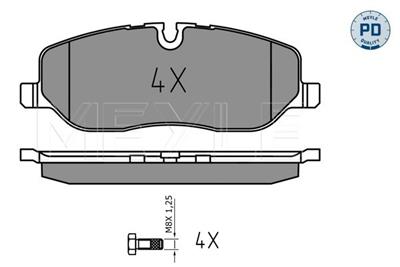 MEYLE 025 241 9118/PD Číslo výrobce: MBP1259PD. EAN: 4040074265642.