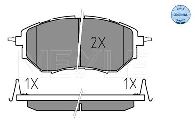MEYLE 025 242 2218/w Číslo výrobce: MBP0542. EAN: 4040074073667.