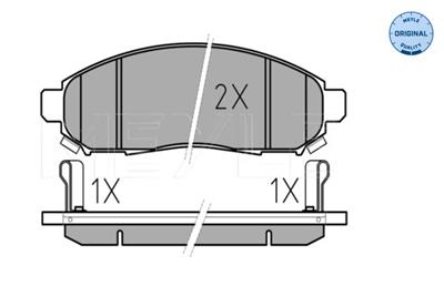 MEYLE 025 242 2716/W Číslo výrobce: MBP0543. EAN: 4040074074886.