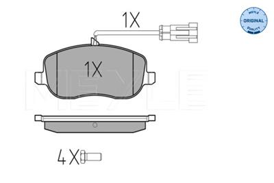 MEYLE 025 242 9419/W Číslo výrobce: MBP0559. EAN: 4040074121504.