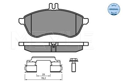 MEYLE 025 243 0620/K2 Číslo výrobce: MBP0565. EAN: 4040074000786.