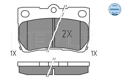 MEYLE 025 243 2317 Číslo výrobce: MBP1717. EAN: 4040074223659.