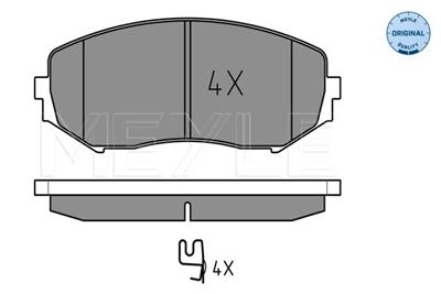 MEYLE 025 243 4617/W Číslo výrobce: MBP0577. EAN: 4040074074794.