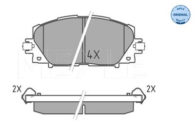 MEYLE 025 244 5116 Číslo výrobce: MBP1601. EAN: 4040074171783.