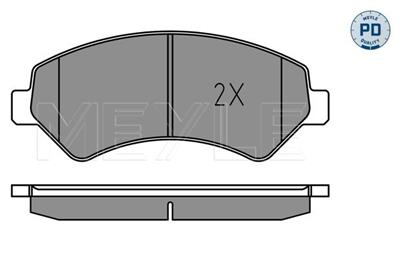 MEYLE 025 244 6619-1/PD Číslo výrobce: MBP1669PD. EAN: 4040074181799.
